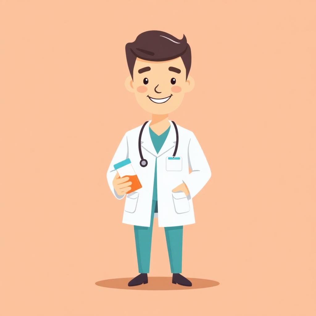 Friendly pharmacist avatar